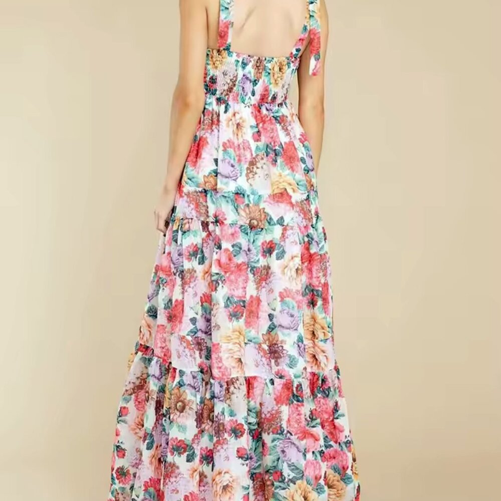 Summer Roses Shoulder Strap Dress - Picture 3 of 4